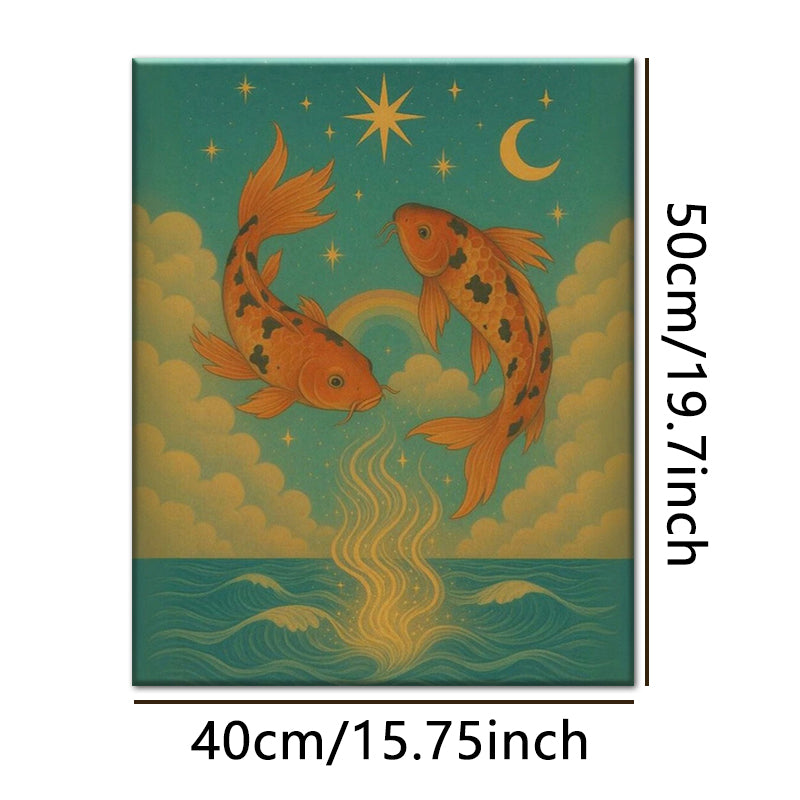 Cosmic Koi Art Canvas