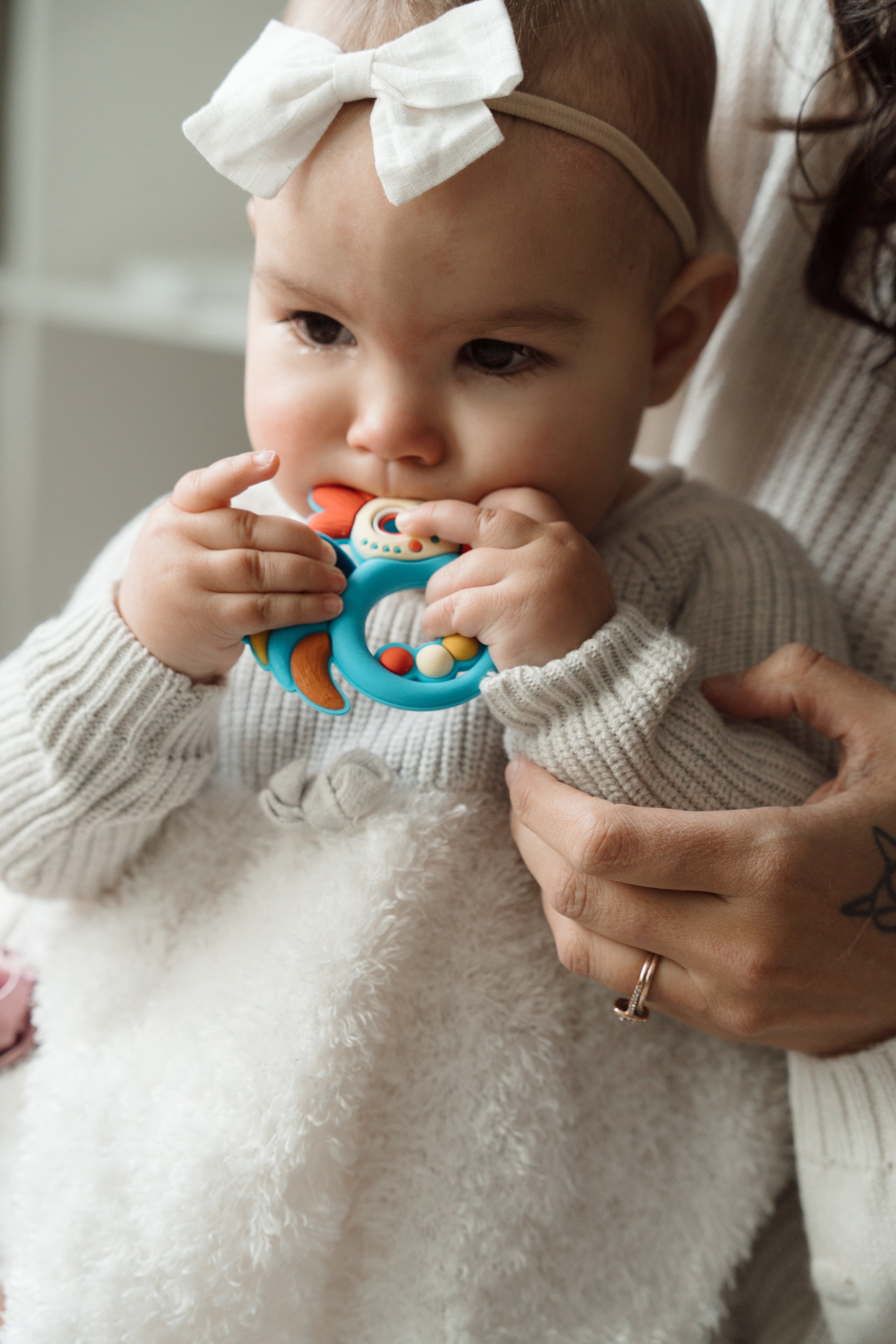 Rooster Silicone Baby Teether