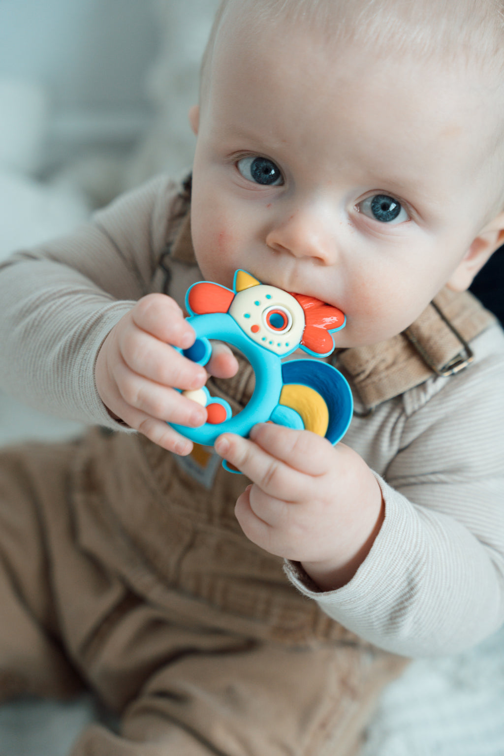 Rooster Silicone Baby Teether