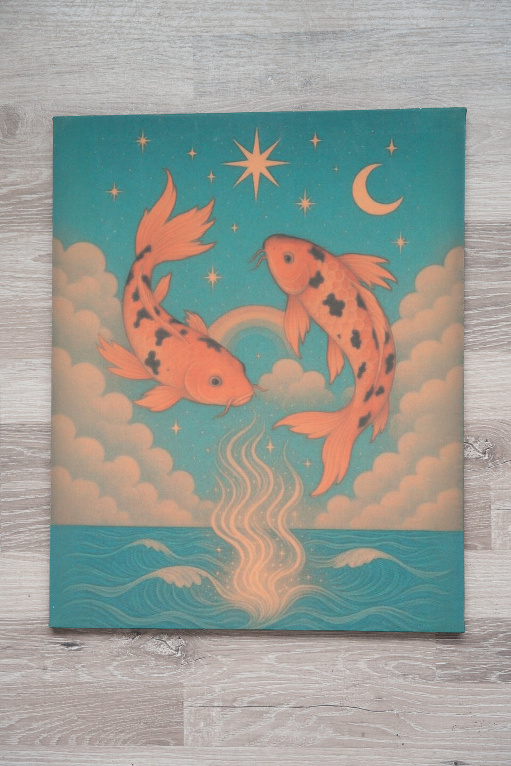 Cosmic Koi Art Canvas