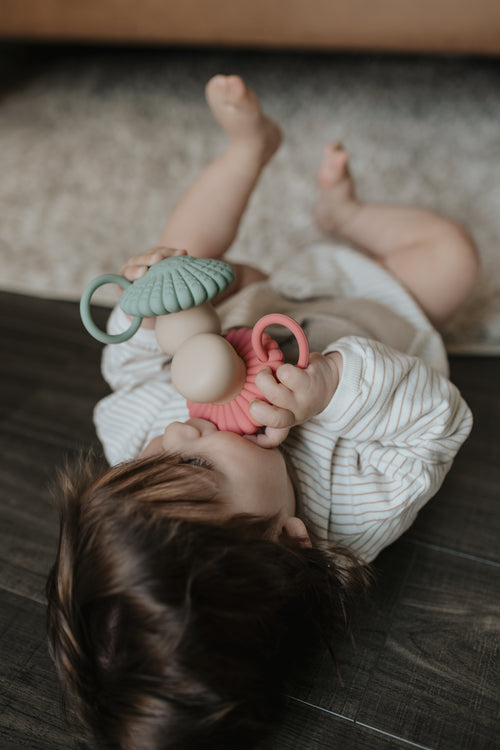 Mushroom Silicone Baby Teether