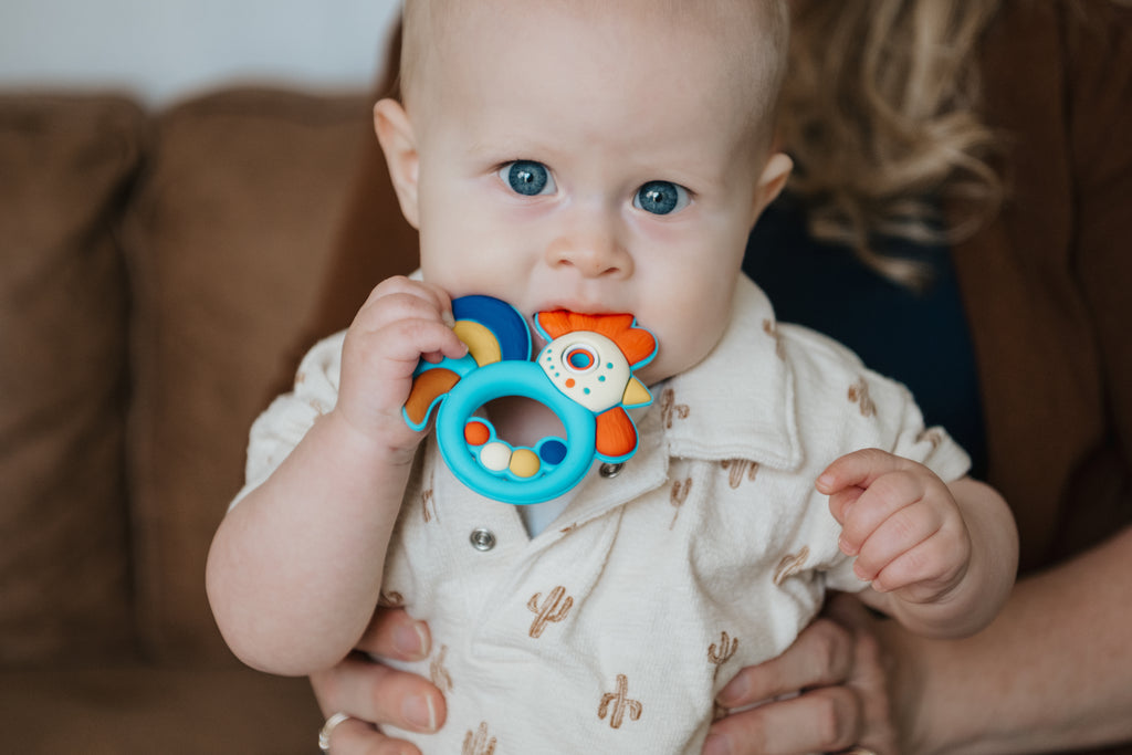 Rooster Silicone Baby Teether