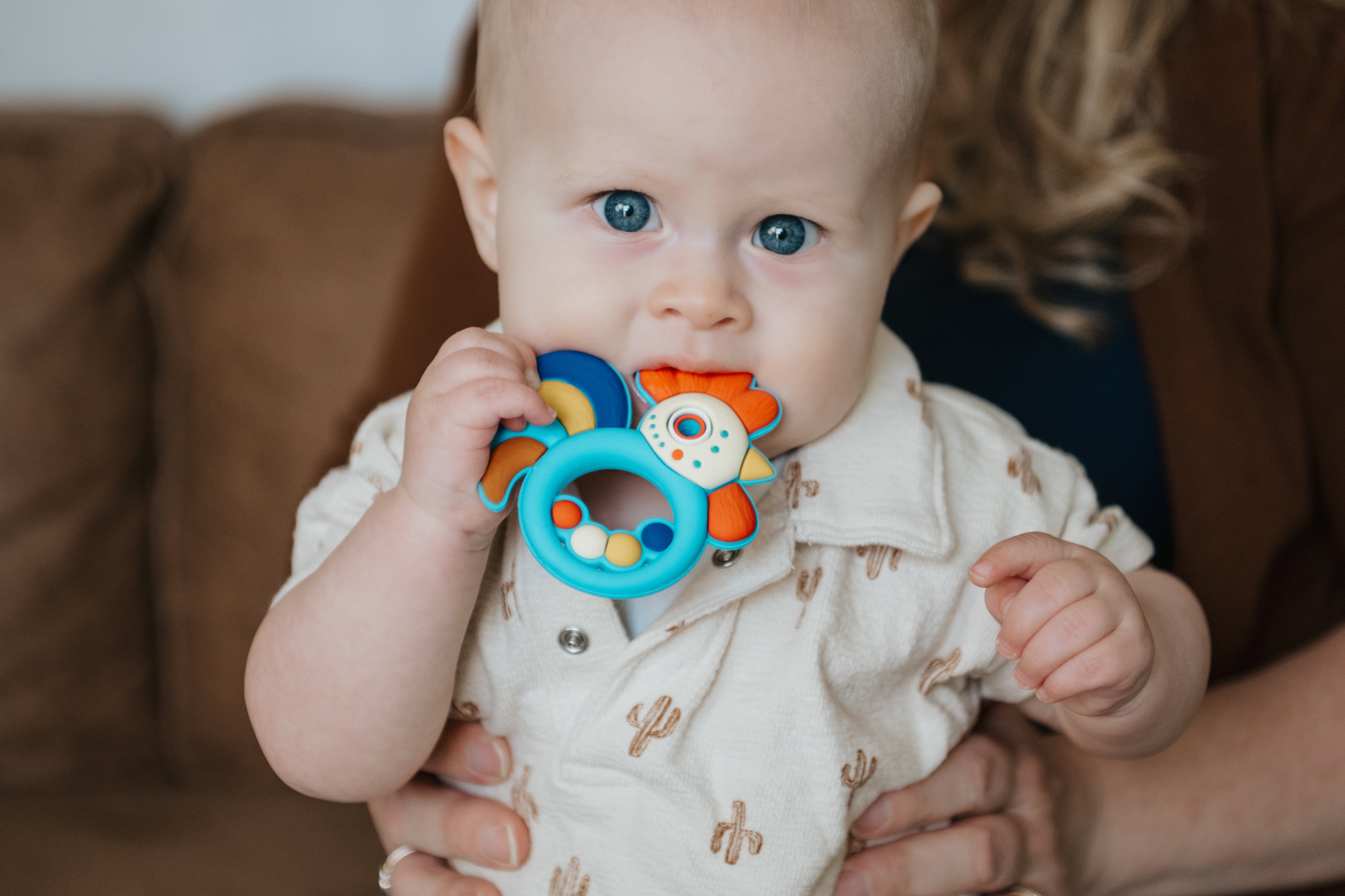 Rooster Silicone Baby Teether