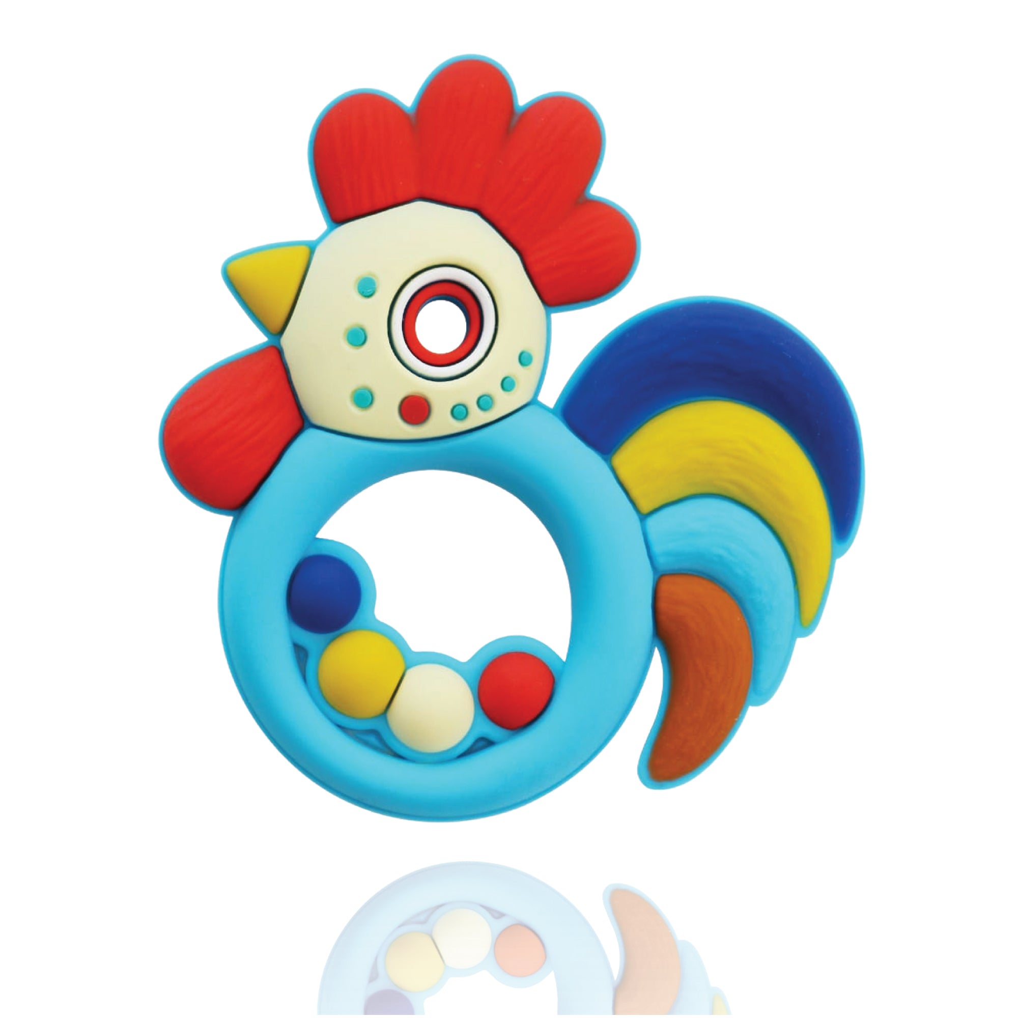 Rooster Silicone Baby Teether