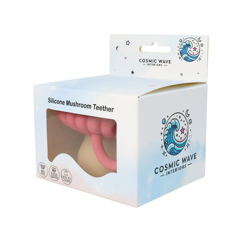 Mushroom Silicone Baby Teether