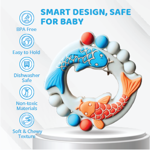 Koi Fish Silicone Baby Teether