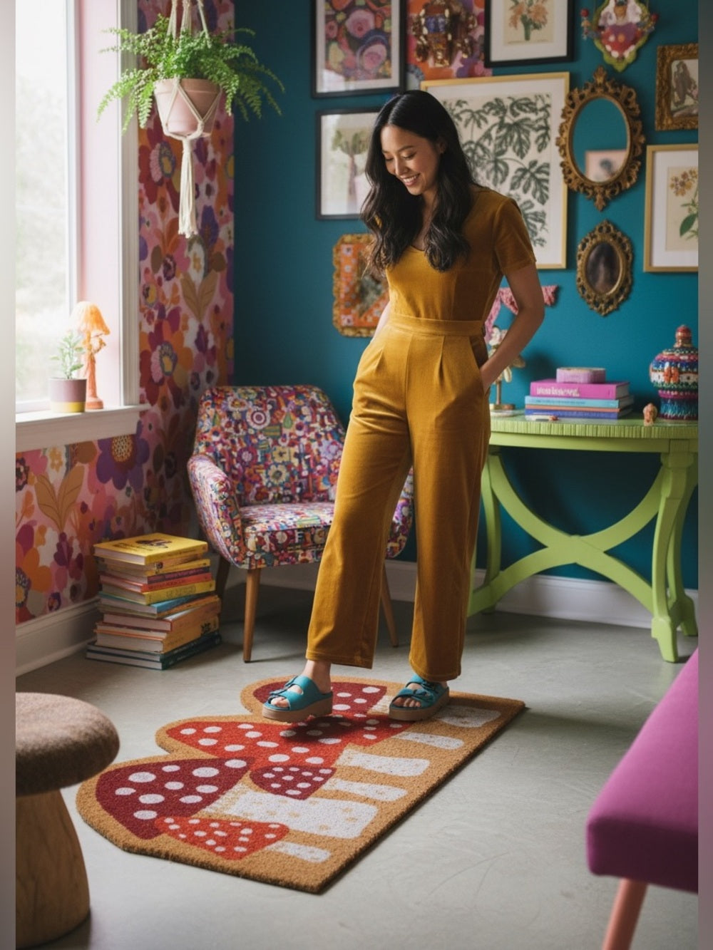 Mushroom Doormat Entry Rug