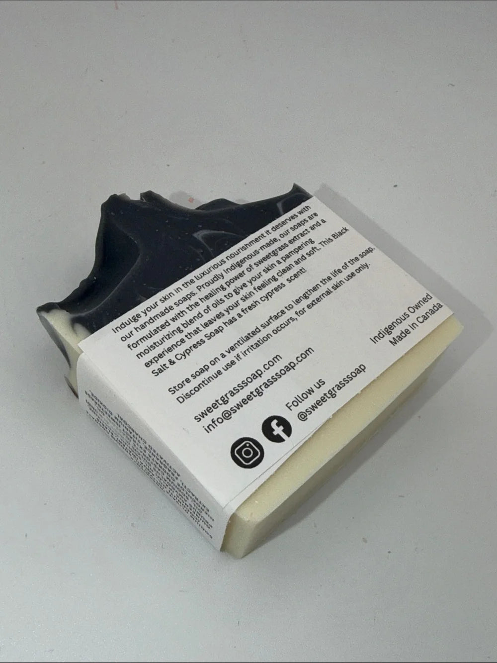 Black Salt + Cypress Soap
