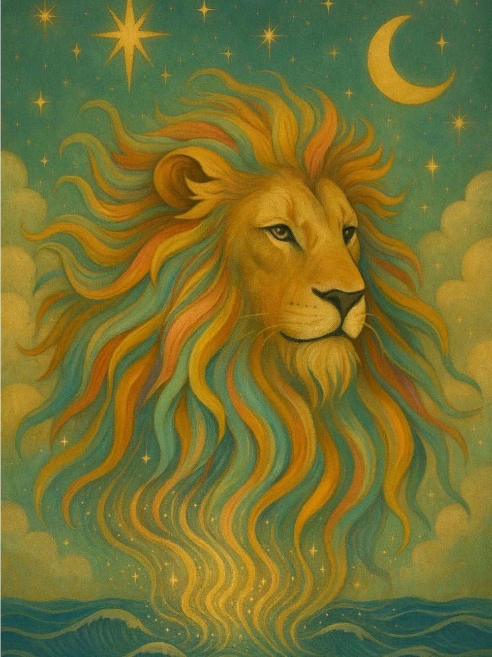 Celestial Lion Canvas