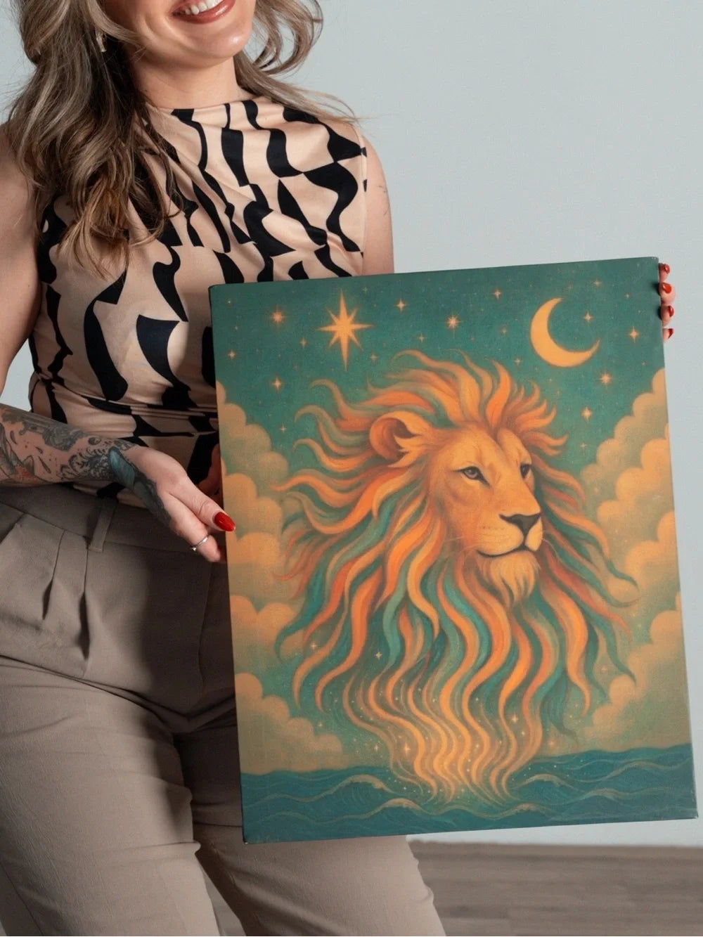 Celestial Lion Canvas