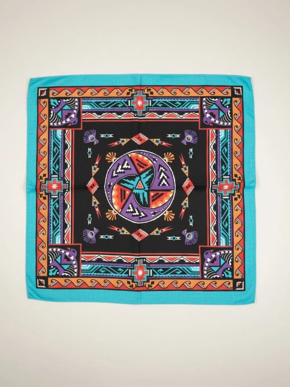 Southwestern Geometric Bandana Cotton Scarf