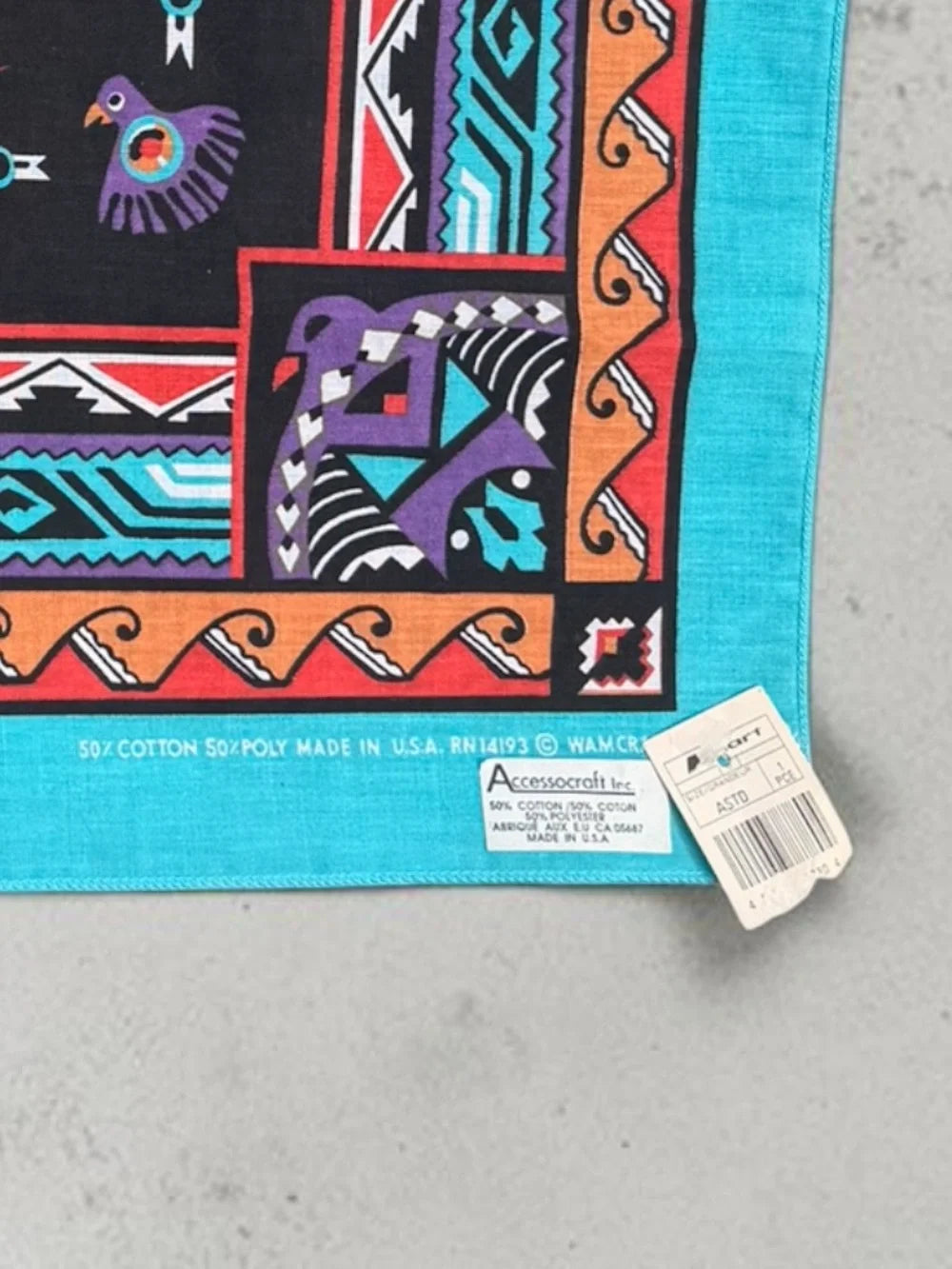 Southwestern Geometric Bandana Cotton Scarf