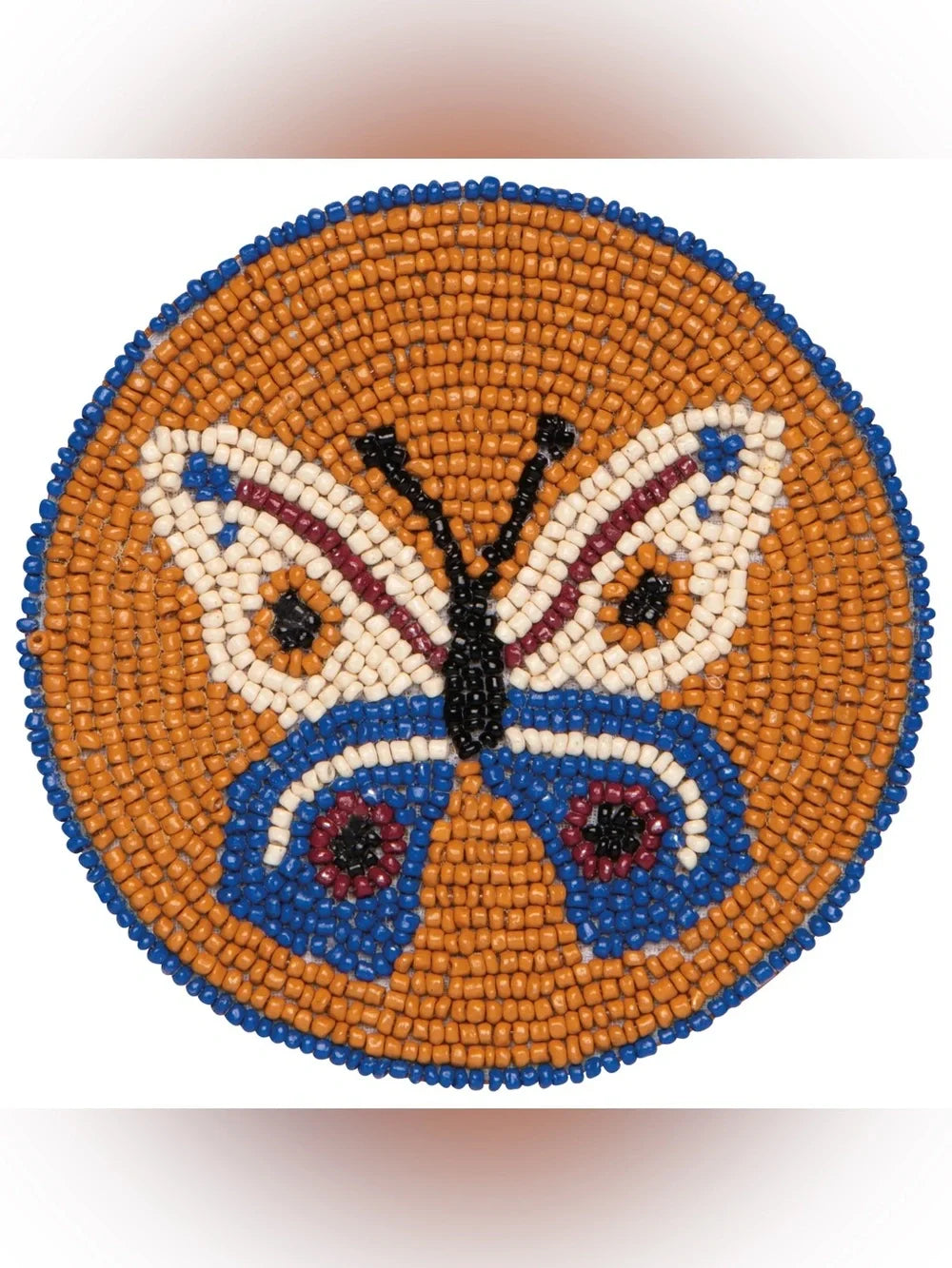 Butterfly Beaded Coaster Set of 4