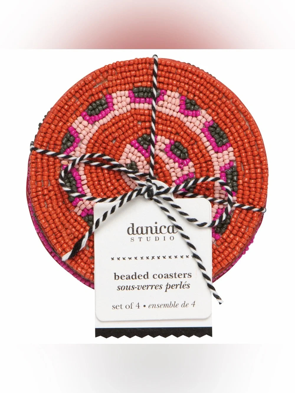 Snake Beaded Coasters Set of 4